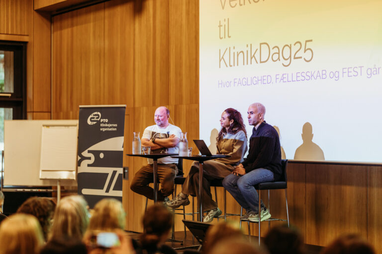 Oplægsholdere på scenen