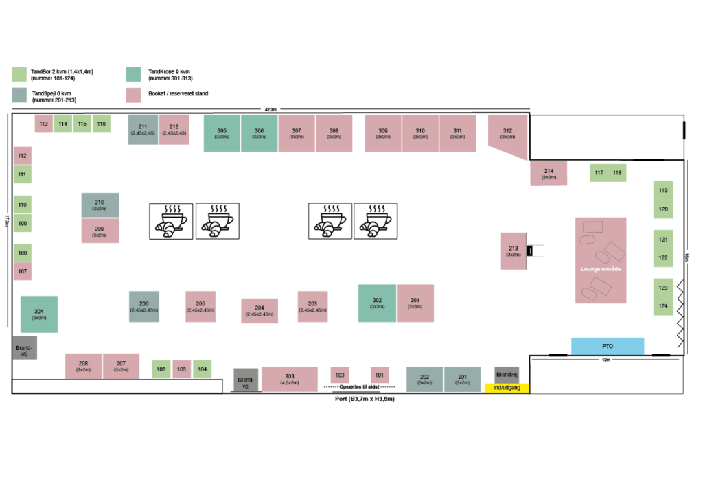 Oversigt over udstillerområdet til Klinikdag 2026